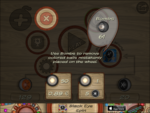 Use Bombs to Remove Undesired Balls