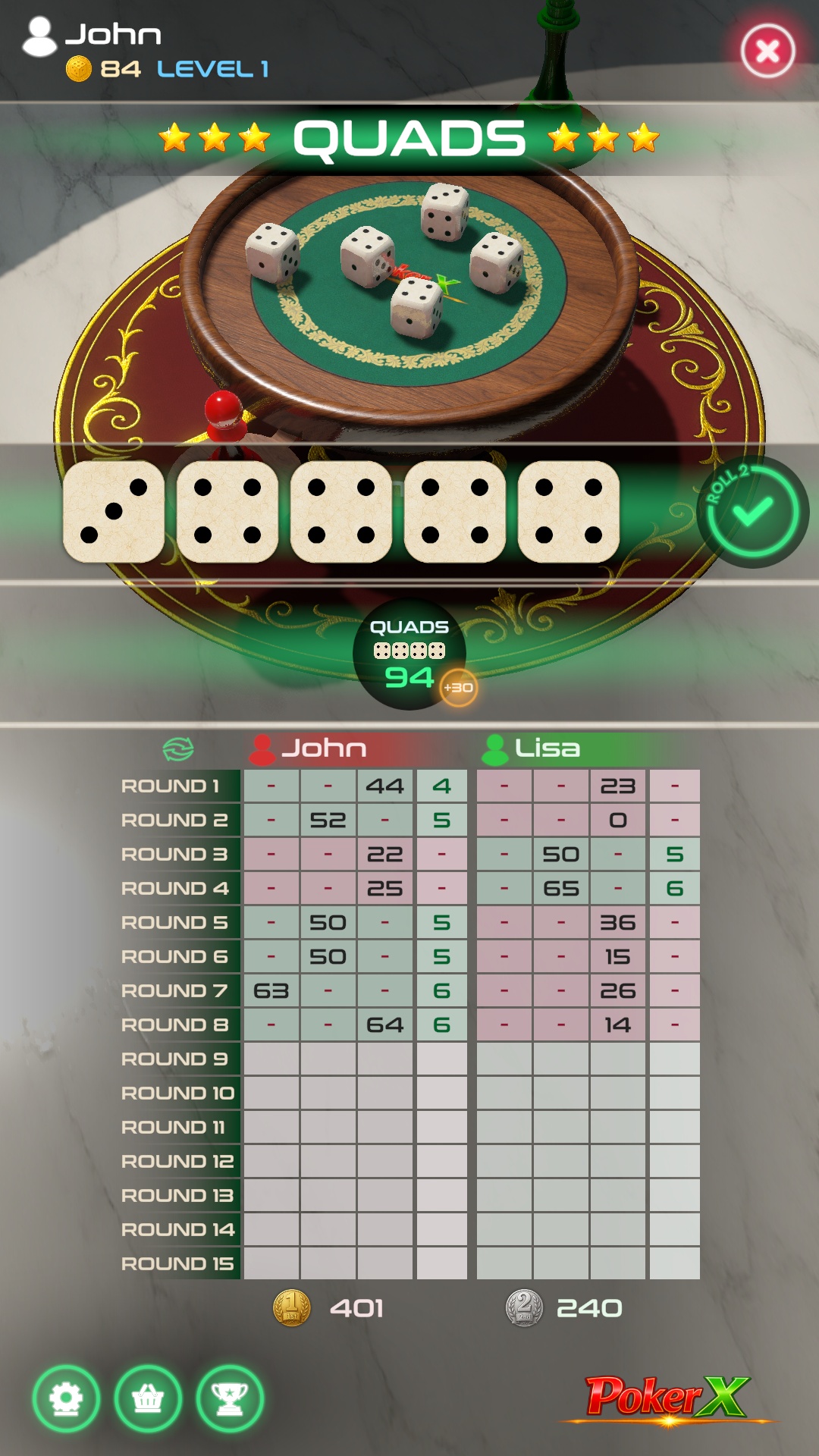 PokerMax Quads